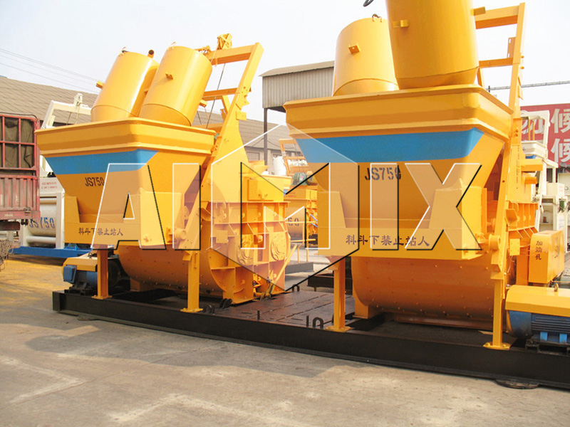 JS750 small concrete mixer capacity