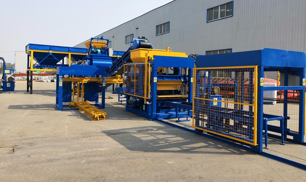 a complete concrete block making machine