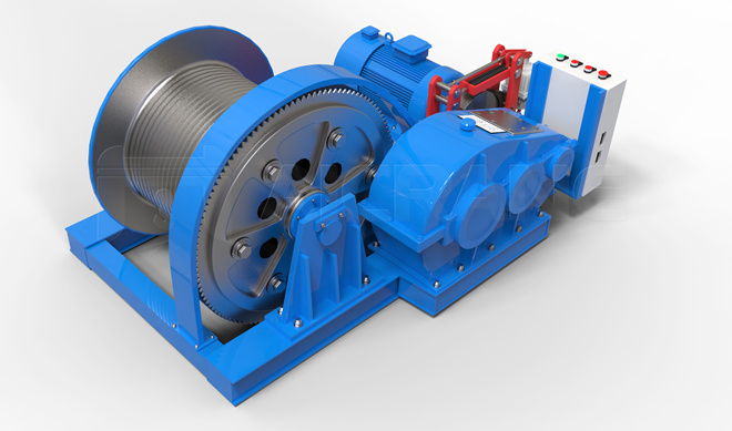 5 ton electric winch