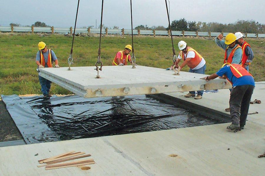 precast concrete for road construction