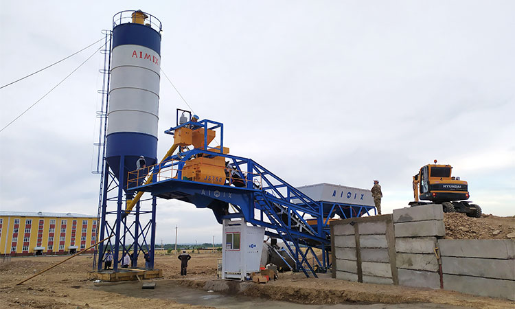 mobile batching plant Indonesia 35m3
