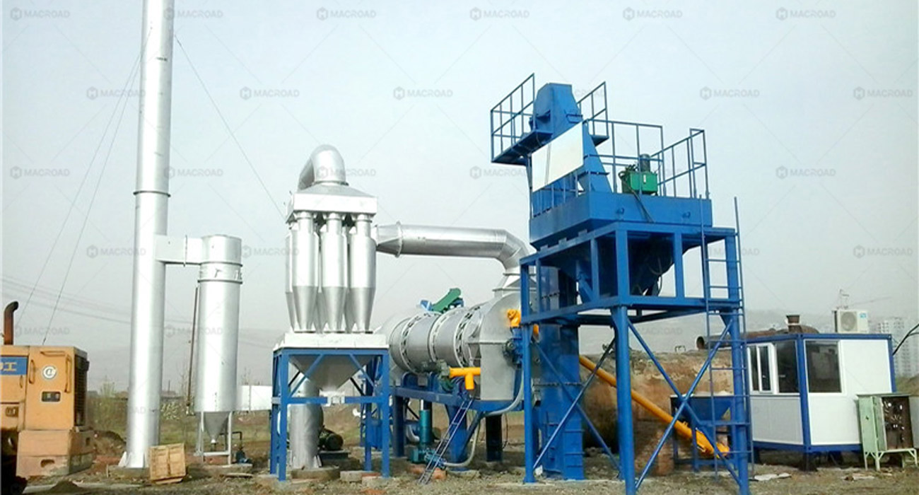 ALT60 drum mixing asphalt plant in Kyrgyzstan