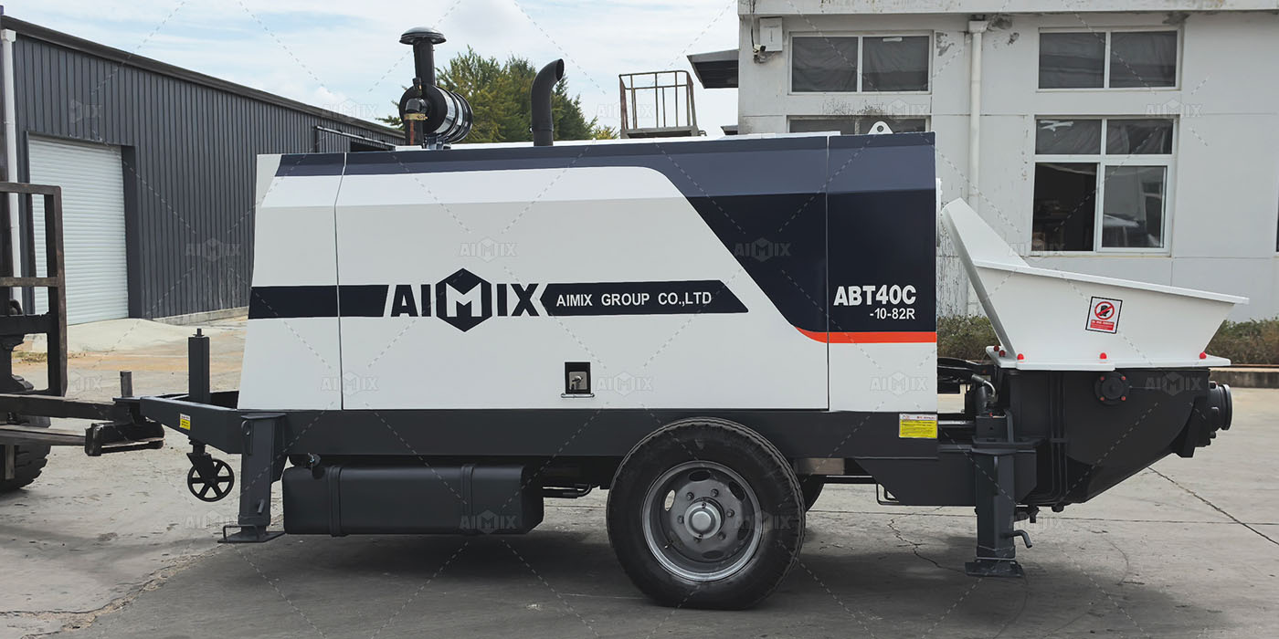 ABT40C trailer concrete pump trailer for sale Indonesia